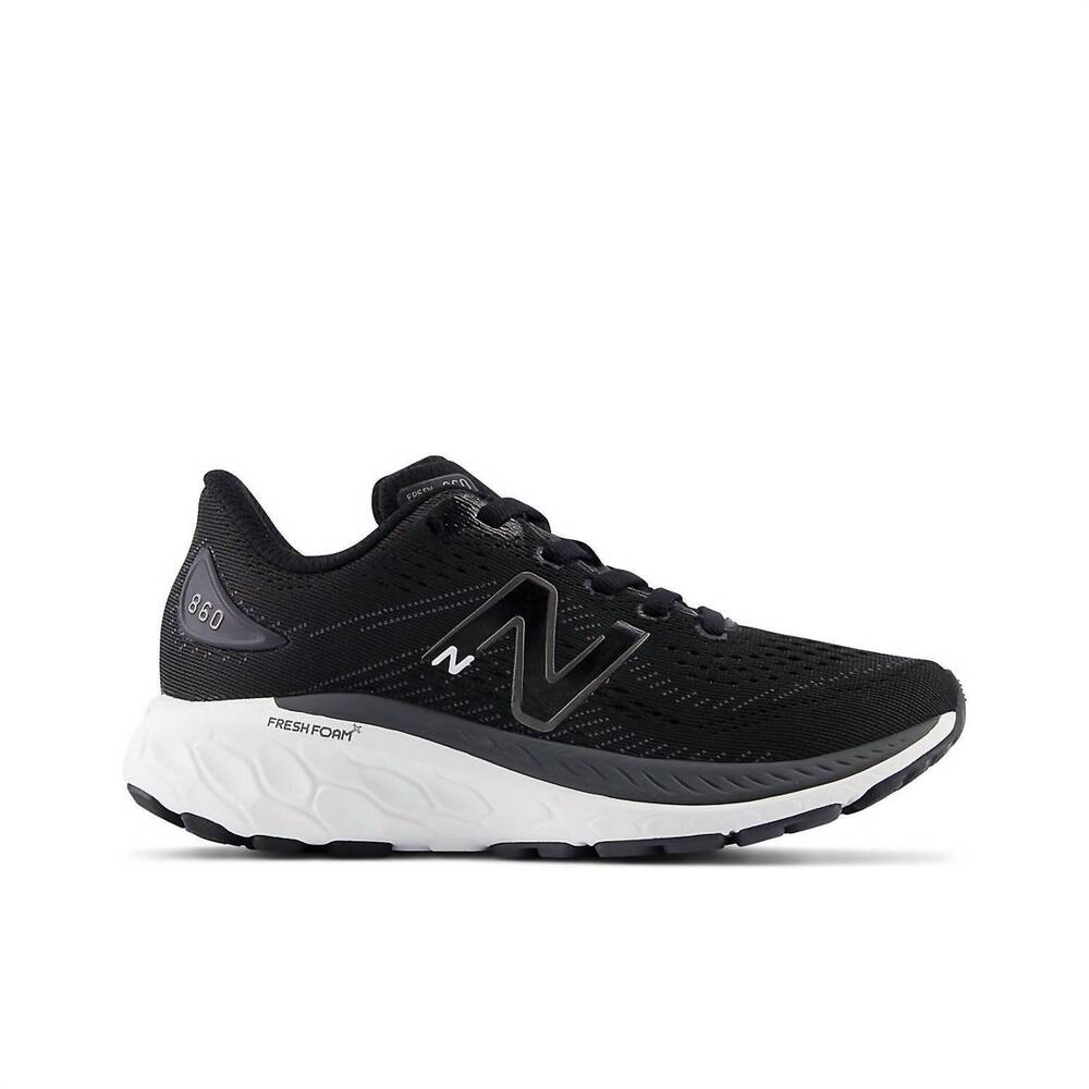 New Balance Kids' Fresh Foam Black Running Shoes 860v13 - Picture 1 of 4